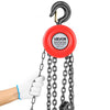 VEVOR Hand Chain Hoist, 2 Ton 4400 lbs Capacity, Manual Chain Block with Upgrade G70 Galvanized Chain, 10 ft Lifting Height, Heavy Duty Pulley Hoist for Garage Warehouse Automotive Machinery, Red