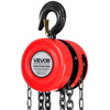 VEVOR Hand Chain Hoist, 2 Ton 4400 lbs Capacity, Manual Chain Block with Upgrade G70 Galvanized Chain, 10 ft Lifting Height, Heavy Duty Pulley Hoist for Garage Warehouse Automotive Machinery, Red