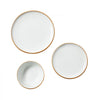 VEVOR Dinnerware Set, Service for 6 (18 PCS), Round Plates and Bowls Sets, Scratch Resistant Ceramic Dinner Ware, Dishwasher and Microwave Suitable Kitchen Dish, for Dessert Salad Soup Pasta, White