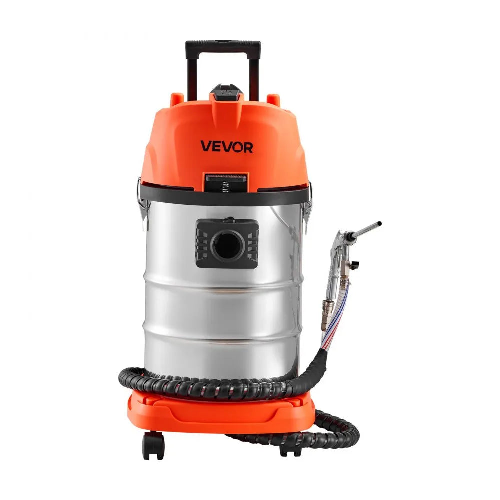 VEVOR Walnut Blaster Kit for Carbon Cleaning, 1200W Sand Blaster with Built-in Vacuum, Extension Nozzle Sandblaster Gun, and 5.5lbs Walnut Shell for Engine Intake Valve Cleaning - 30L