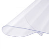 VEVOR Plastic Table Cover, 48 x 48 Inch 2.0 mm Thick Clear Table Protector, Round PVC Desk Mat, Waterproof & Easy Cleaning Desk Pad Tablecloth, for Office Dresser Dining Room Table Night Stand