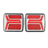 VEVOR Trailer Lights, 2PCS 12V Square Magnetic LED Trailer Tail Lights Kit with Stop Brake Turn Tail License Lamp, Waterproof Tow Lighting Kit with Wiring Harness for Boat Truck Camper RV Snowmobile