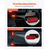VEVOR Trailer Lights, 4PCS 12V Oval LED Trailer Tail Lights Kit with Stop Brake Turn Tail Lamp, Waterproof Tow Lighting Kit for Boat Truck Camper RV Snowmobile Bus Caravan, 2 Mounting Options, Red