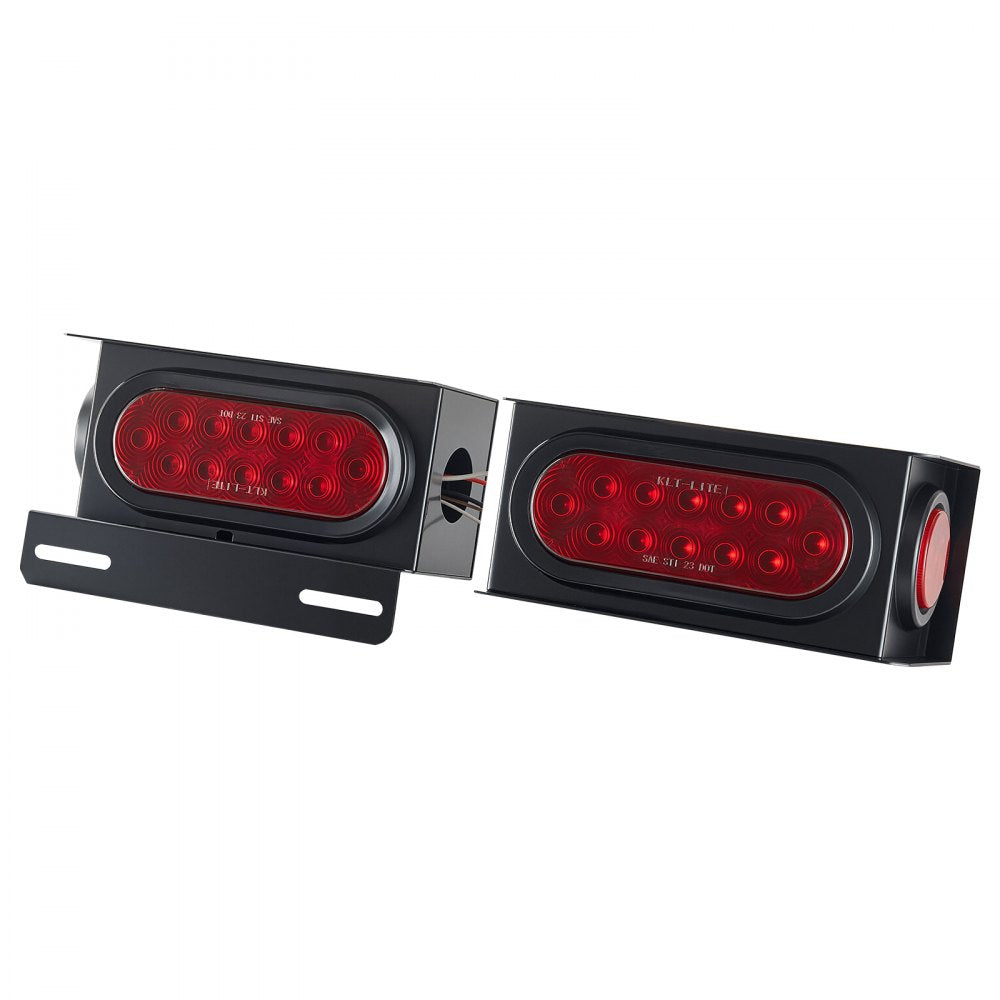 VEVOR Trailer Lights, 10-30V LED Trailer Tail Lights Kit with Stop Brake Turn Tail Clearance (Side) Lamp, Left and Right Waterproof Tow Lighting Kit for Boat Truck Camper RV Snowmobile Bus Caravan