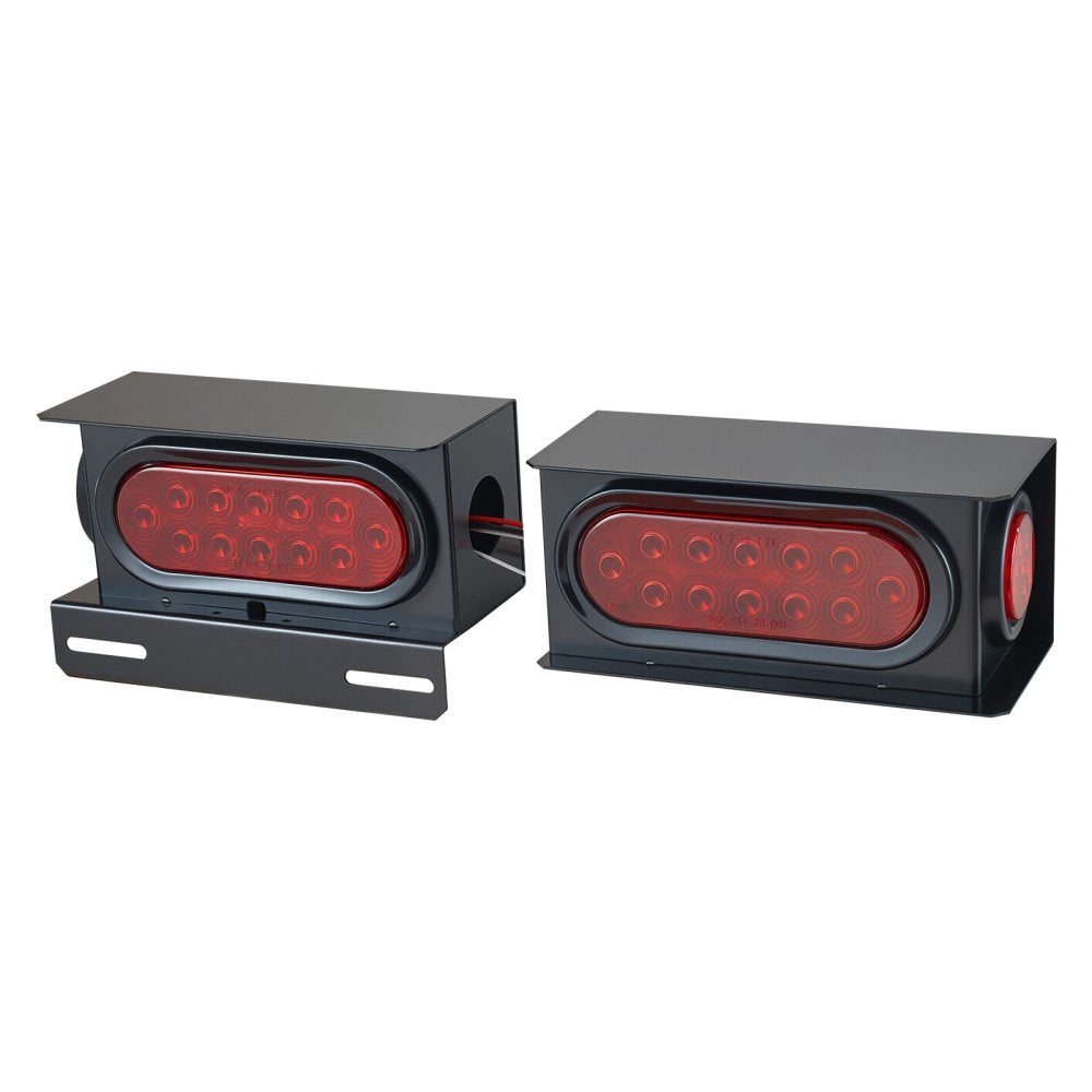 VEVOR Trailer Lights, 10-30V LED Trailer Tail Lights Kit with Stop Brake Turn Tail Clearance (Side) Lamp, Left and Right Waterproof Tow Lighting Kit for Boat Truck Camper RV Snowmobile Bus Caravan
