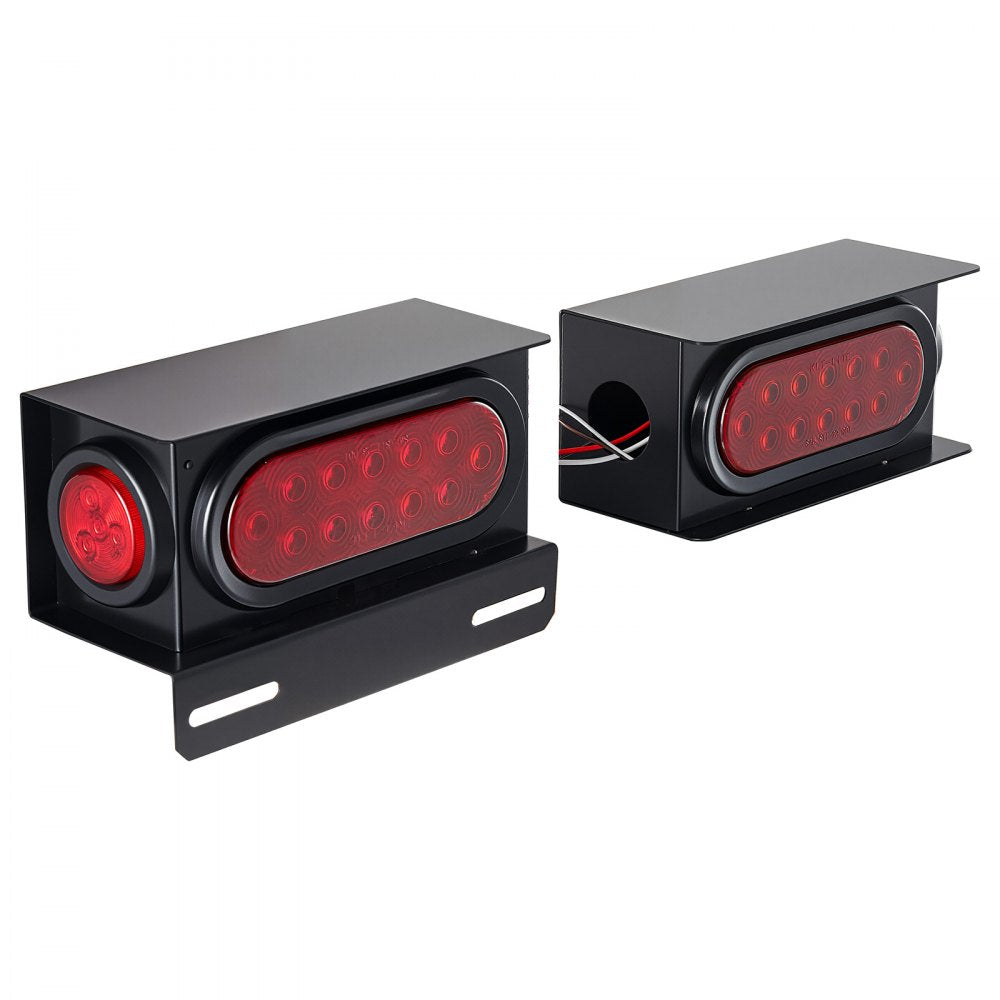 VEVOR Trailer Lights, 10-30V LED Trailer Tail Lights Kit with Stop Brake Turn Tail Clearance (Side) Lamp, Left and Right Waterproof Tow Lighting Kit for Boat Truck Camper RV Snowmobile Bus Caravan