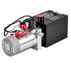 VEVOR 4 Quart Hydraulic Pump, Single Acting Hydraulic Power Unit, 3200 PSI Max Relief Pressure, 0.91 GPM Flow Rate, DC12V 1.6KW Power Unit for Dump Trailer Car Lifting (Horizontal Installation)