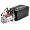 VEVOR 10 Quart Hydraulic Pump, Double Acting Hydraulic Trailer Pump, 3200PSI Max Relief Pressure, 0.91GPM Flow Rate, DC12V 1.6KW Power Unit for Dump Trailer Car Lifting (Horizontal Installation)