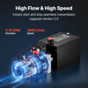 VEVOR 8 Quart Hydraulic Pump, Single Acting Hydraulic Power Unit, 3200 PSI Max Relief Pressure, 0.91 GPM Flow Rate, DC12V 1.6KW Power Unit for Dump Trailer Car Lifting (Horizontal Installation)