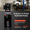 VEVOR 15 Quart Hydraulic Pump, 2.2KW Hydraulic Dump Trailer Pump Single Acting, 3200 PSI Max Relief Pressure, 1.7 GPM Flow Rate, AC220-240V Hydraulic Power Unit Car Lift (Vertical Installation)