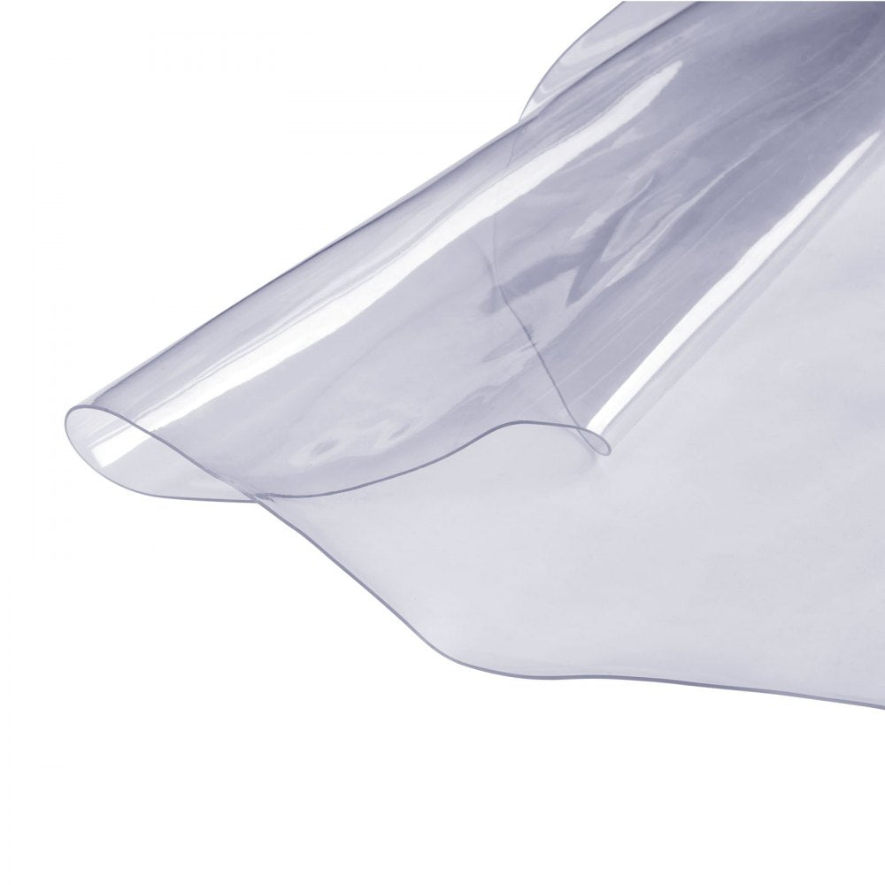 VEVOR Clear Table Cover Protector, 42 inch/1068 mm Round Table Cover, 1.5 mm Thick PVC Plastic Tablecloth, Waterproof Desktop Protector for Writing Desk, Coffee Table, Dining Room Table