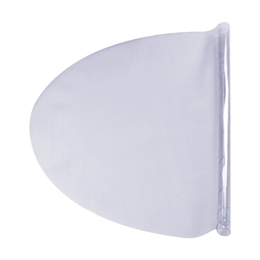 VEVOR Clear Table Cover Protector, 48 inch/1230 mm Round Table Cover, 1.5 mm Thick PVC Plastic Tablecloth, Waterproof Desktop Protector for Writing Desk, Coffee Table, Dining Room Table