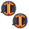 VEVOR Glass Suction Cup, 8" 2 Pack 615 lbs Load Capacity, Vacuum Suction Cup with Steel Handle & Carry Box, Heavy Duty Industrial Suction Cup Lifter Tool for Glass, Granite, Tile, Metal, Wood Lifting