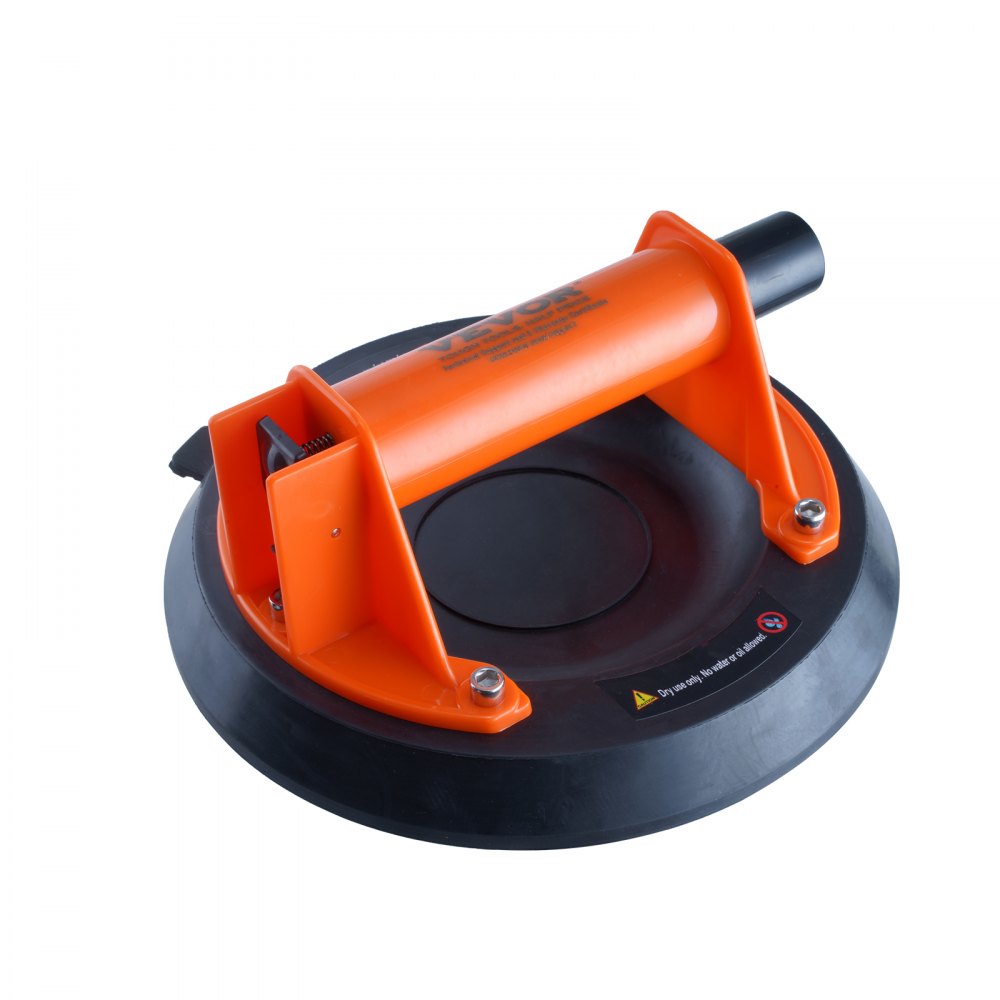 VEVOR Glass Suction Cup, 8" 615 lbs Load Capacity, Vacuum Suction Cup with ABS Handle and Carry Box, Heavy Duty Industrial Suction Cup Lifter Tool for Glass, Granite, Tile, Metal, Wood Panel Lifting