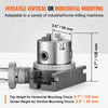 VEVOR Milling Machine Rotary Table, 4''/100 mm, Versatile Horizontal & Vertical Design, Precision Crafted, Includes 3.1''/80 mm 3-Jaw Chuck, M10 T-Bolts & Nuts, Ideal for Engineering & Indexing