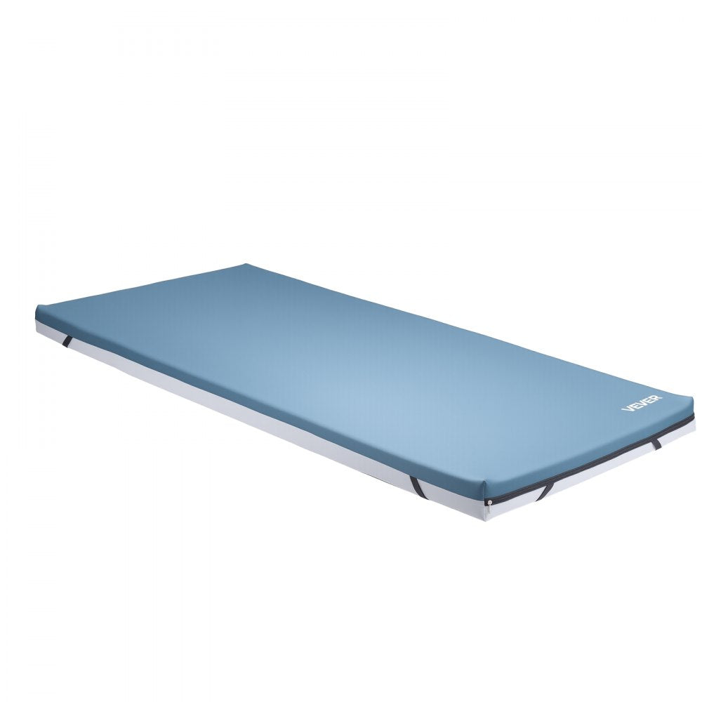 VEVOR Hospital Bed Mattress, 300 lbs Load, Long Term Care Pressure Redistribution Medical-Grade Dual Layer Foam Mattress, Waterproof for Bedsore Treatment Nursing Homes and Home Care, 34 x 76 x 3.5 in