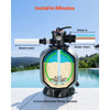 VEVOR Sand Filter, 18-Inch, 40 GPM Above Inground Swimming Pool Sand Filter System, with 7-Way Multi-Port Valve, Backwash, Rinse, Recirculate, Waste, Winter, Closed Modes, for Above In Ground Pools