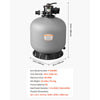 VEVOR Sand Filter, 24-Inch, 65 GPM Above Inground Swimming Pool Sand Filter System, with 7-Way Multi-Port Valve, Backwash, Rinse, Recirculate, Waste, Winter, Closed Modes, for Above In Ground Pools