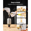 VEVOR Hydraulic Nitrogen Accumulator Charging Kit, 0-1420 PSI Nitrogen Fill Kit, Pressure Test System with 1 Pressure Gauge, 1 Gas Hose, 1 Valve Body and 1 CGA580 Adapter for Construction Machinery