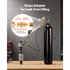 VEVOR Hydraulic Nitrogen Accumulator Charging Kit, 0-1420 PSI Nitrogen Fill Kit, Pressure Test System with 1 Pressure Gauge, 1 Gas Hose, 1 Valve Body and 1 CGA580 Adapter for Construction Machinery