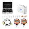 VEVOR Digital Hydraulic Pressure Test Coupling Kit, 10000 PSI Pressure Gauge Manometer Tester with 2 Gauges, 9 Test Couplings, 2 Quick-Release Couplers, 2 Hoses for Excavator Construction Machinery