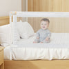VEVOR Toddler Bed Rail, Kids Beds Guard Rail with Reinforced Iron Pipe and Oxford Cloth, Adjustable Height Bed Side Railing, Portable Guard Bumper Barrier for Crib, Bunk, 78.74 x 35.04 in, 1 Piece