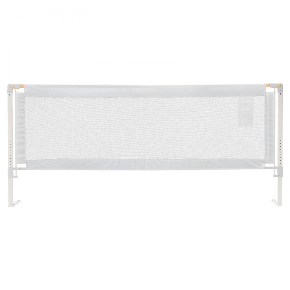 VEVOR Toddler Bed Rail, Kids Beds Guard Rail with Reinforced Iron Pipe and Oxford Cloth, Adjustable Height Bed Side Railing, Portable Guard Bumper Barrier for Crib, Bunk, 78.74 x 35.04 in, 1 Piece