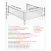 VEVOR 3 Piece Toddler Bed Rail, Kids Beds Guard Rail with Reinforced Iron Pipe and Oxford Cloth, Adjustable Height Bed Side Railing, Portable Guard Bumper Barrier for Queen Size, 3 Sides, Grey