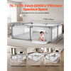 VEVOR Baby Playpen, 78.7″ x 70.3″ Extra Large Playpen for Babies Toddlers, Indoor/Outdoor Baby Fence Play Yard, No-Gap Safety Activity Center with 50 Ocean Balls, Zippered Door & Soft Breathable Mesh