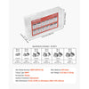 VEVOR 64 PCS BSPP Hydraulic Fittings, Hydraulic Cap and Plug Kit with Precision Threading, Galvanized Steel Heavy Duty Hydraulic Fitting Adapter Kit, Dash Sizes 04/06/08/10/12/16
