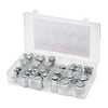 VEVOR 72 PCS ORFS Hydraulic Fittings, O Ring Face Seal Fitting Kit, Hydraulic Hose Tube and Pipe Fittings, Cap and Plug Set for Hydraulics, O Ring Assortment Kit Precision Thread, Sizes 4 6 8 10 12 16