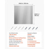 VEVOR 30" x 30" Stainless Steel Backsplash for Stove, Ultra Flat Splatter Guard, Wall Shield Range Hood Backsplash, Easy Clean Kitchen Wall Metal Panel, Pre-Drilled Holes for Easy Installation, Silver