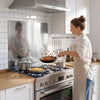 VEVOR 30" x 30" Stainless Steel Backsplash for Stove, Ultra Flat Splatter Guard, Wall Shield Range Hood Backsplash, Easy Clean Kitchen Wall Metal Panel, Pre-Drilled Holes for Easy Installation, Silver