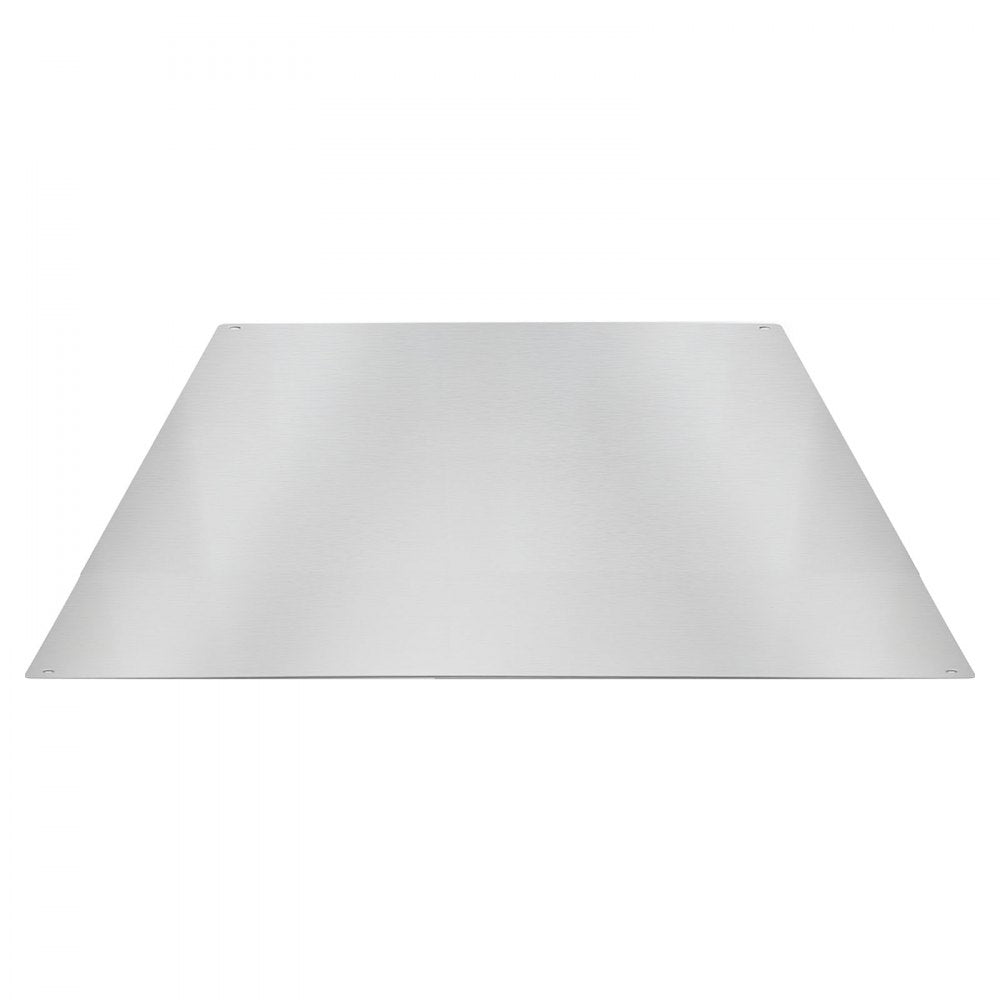VEVOR 36" x 30" Stainless Steel Backsplash for Stove, Ultra Flat Splatter Guard, Wall Shield Range Hood Backsplash, Easy Clean Kitchen Wall Metal Panel, Pre-Drilled Holes for Easy Installation, Silver
