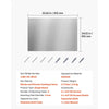 VEVOR 36" x 24" Stainless Steel Backsplash for Stove, Ultra Flat Splatter Guard, Wall Shield Range Hood Backsplash, Easy Clean Kitchen Wall Metal Panel, Pre-Drilled Holes for Easy Installation, Silver