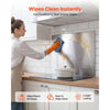 VEVOR 30" x 24" Stainless Steel Backsplash for Stove, Ultra Flat Splatter Guard, Wall Shield Range Hood Backsplash, Easy Clean Kitchen Wall Metal Panel, Pre-Drilled Holes for Easy Installation, Silver