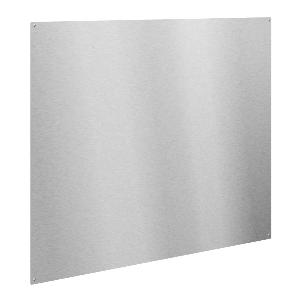VEVOR 30" x 24" Stainless Steel Backsplash for Stove, Ultra Flat Splatter Guard, Wall Shield Range Hood Backsplash, Easy Clean Kitchen Wall Metal Panel, Pre-Drilled Holes for Easy Installation, Silver