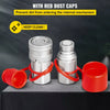 VEVOR Hydraulic Coupler 1/2 Body with 1/2" NPT Thread 27.6 MPa Hydraulic Quick Connect 4 Pairs Hydraulic Coupling Quick Connect 45.5 L/min Hydraulic Quick Coupler