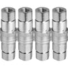 VEVOR Hydraulic Coupler 1/2 Body with 1/2" NPT Thread 27.6 MPa Hydraulic Quick Connect 4 Pairs Hydraulic Coupling Quick Connect 45.5 L/min Hydraulic Quick Coupler