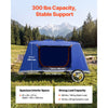 VEVOR Bike Camper Trailer Tent 300 lbs Static Load Folding Bicycle Wagon, with 16-Inch Wheels, PU2000 Coating, Carbon Steel Frame, Quick Setup, Fits 22-28 in Wheels, for Off-Road Bike Camping & Cargo