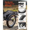 VEVOR Bike Cargo Trailer 320 lbs Load Heavy-Duty Bicycle Game Cart Foldable, All-Purpose Utility Trailer with 16-Inch Wheels for Any Terrain, Off-Road, Carbon Steel Frame, Fits 22-28 in Bike Wheels
