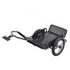 VEVOR Bike Cargo Trailer 320 lbs Load Heavy-Duty Bicycle Game Cart Foldable, All-Purpose Utility Trailer with 16-Inch Wheels for Any Terrain, Off-Road, Carbon Steel Frame, Fits 22-28 in Bike Wheels