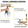15 Ton Hydraulic Gear/Bearing/Wheel Bearing Puller Separator 2 or 3 Jaws w/ Case