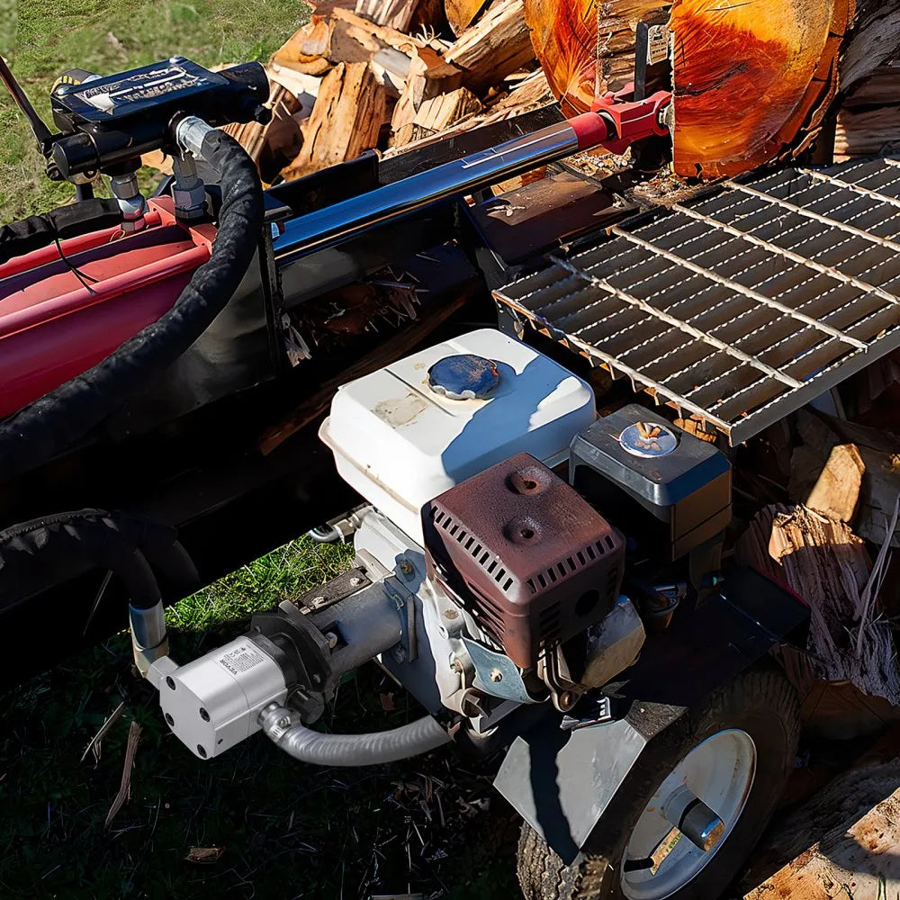 VEVOR Hydraulic Log Splitter Pump, 22GPM, 2 Stage 4000PSI Wood Log Splitter Pump, 1-1/4'' Inlet 3/4'' NPT Outlet 3600 RPM Aluminum Hydraulic Gear Pump, for Small Engine Mounting Log Splitters Snowplow