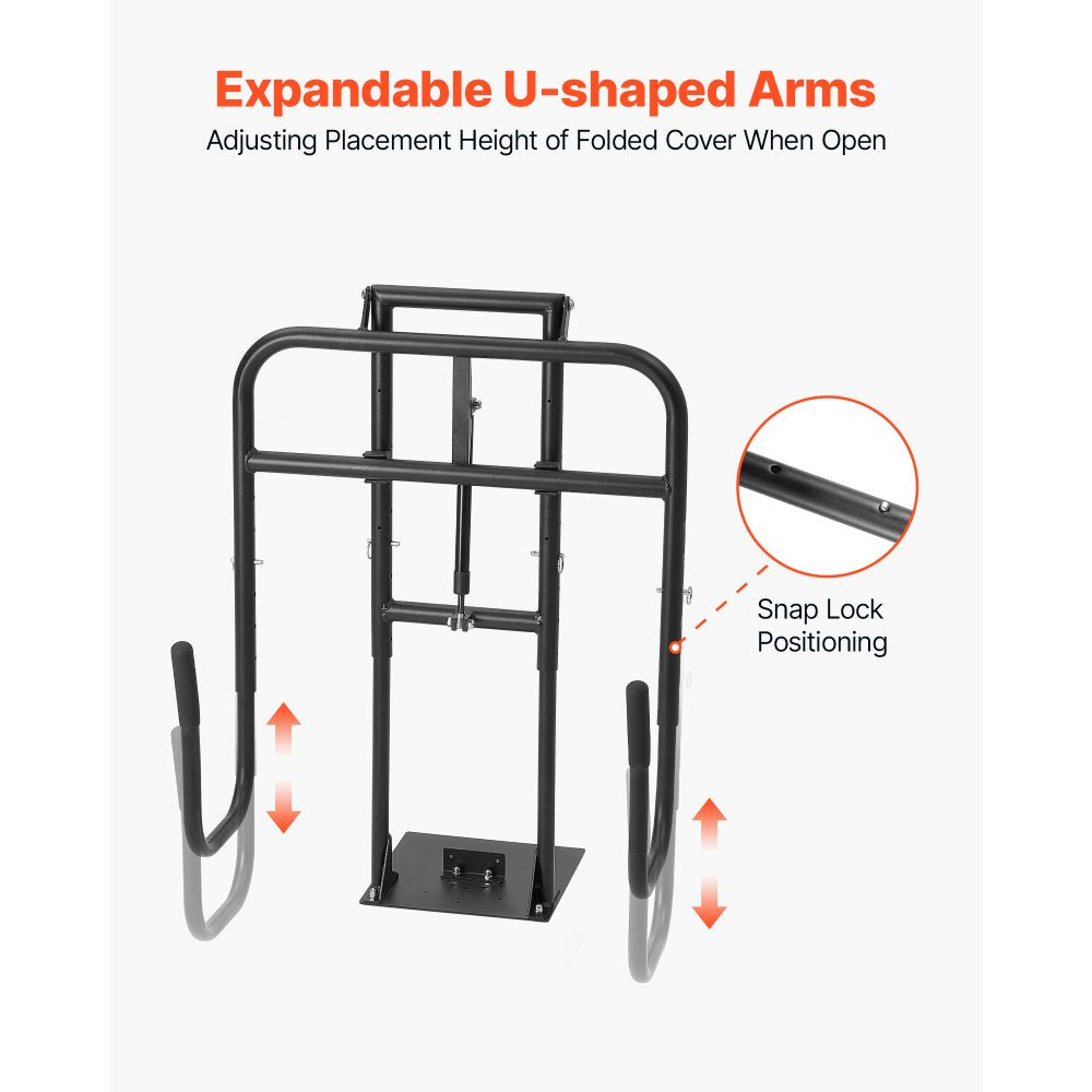 VEVOR Hydraulic Spa Cover Lift, Hot Tub Cover Lift, Adjustable Height 33.1 to 41.3 in and Width from 53.1 to 92.5 in, Mounted Underneath on One Side, Compatible with Various Sizes of Hot Tubs & Spas