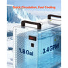 VEVOR Industrial Water Chiller, 5460 BTU/h, Industrial Water Cooler Cooling System with Compressor, 1.8  Gal Tank Capacity, 3.4 GPM Max Flow, Laser Chiller, for CO2 Laser Engraving & Cutting Machine