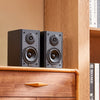 VEVOR Powered Bookshelf Speakers, 20W x 2, Active Studio Monitor Speaker with 4 Inch Woofer, Adjustable Volume and Audio with Bluetooth Optical Connection, Wooden Enclosure, for Record Player PC TV