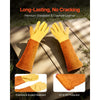 VEVOR Gardening Gloves, Thorn Proof & Puncture Resistant Garden Gloves with Elastic Cuff, 17.5 in Long-Sleeve Glove Rose Pruning Glove for Men & Women Weeding Digging Planting, Size M
