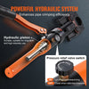 VEVOR Copper Pipe Crimping Tool, Hydraulic Driven Press Tool with 1/2", 3/4", 1" Jaws for VUS Type Copper Pipes and  3/8", 1/2", 5/8", 3/4", 1" Jaws for ASTM F1807 Pex Pipe Copper Ring