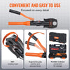 VEVOR Copper Pipe Crimping Tool, Hydraulic Driven Press Tool with 1/2", 3/4", 1" Jaws for VUS Type Copper Pipes and  3/8", 1/2", 5/8", 3/4", 1" Jaws for ASTM F1807 Pex Pipe Copper Ring